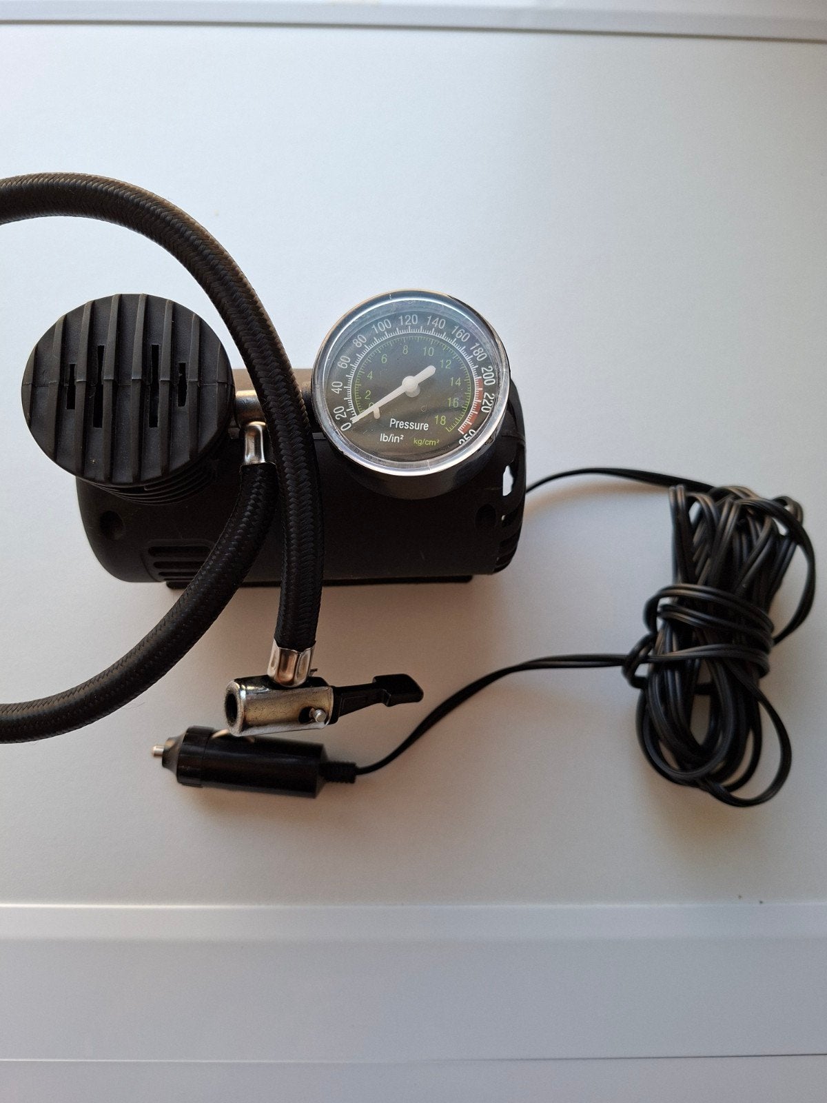 POWERFIX Profi Minikompressor met analoge drukindicator, Ophalen, Zo goed als nieuw