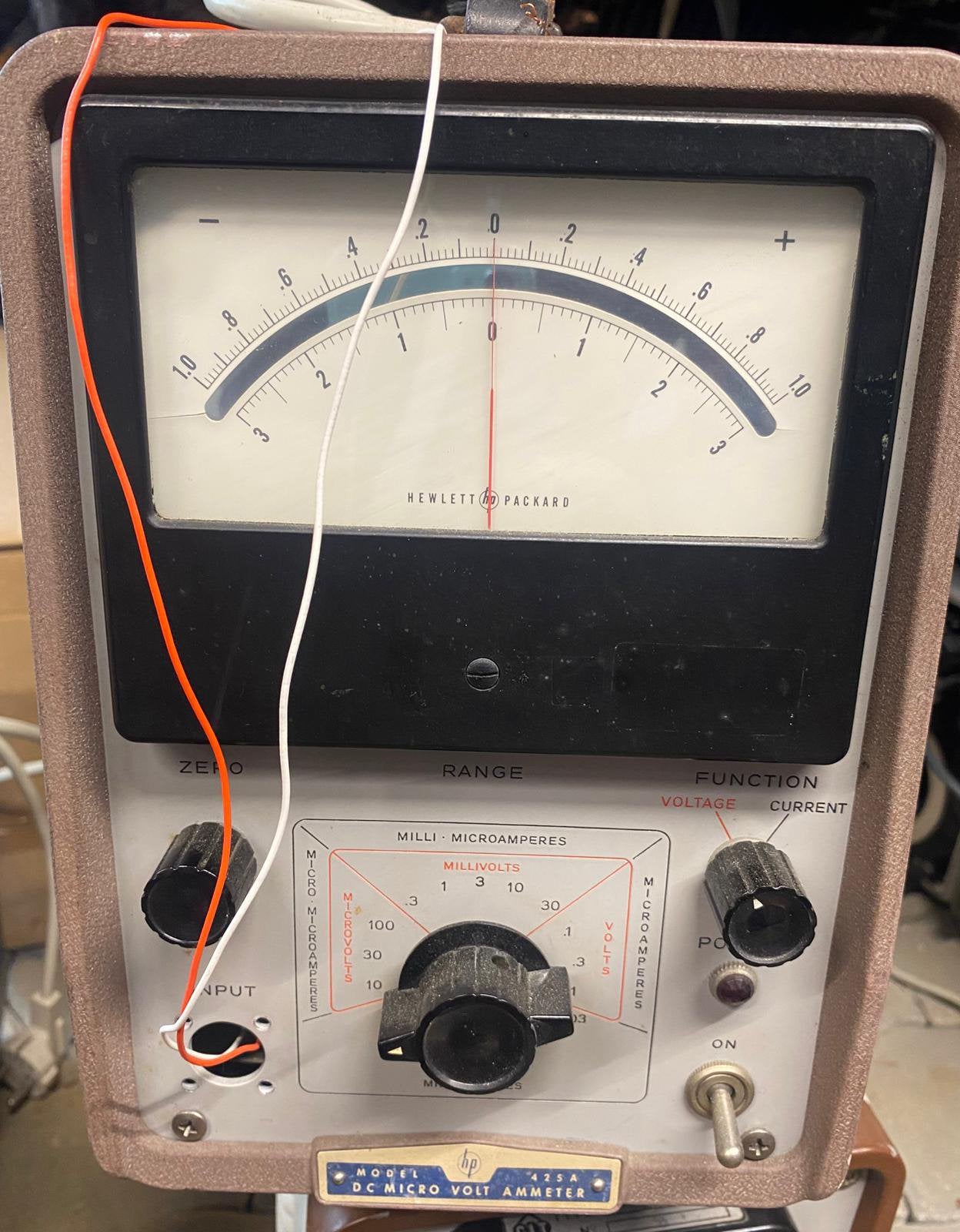 vintage Hewlett-Packard 425A DC Micro Volt-Ammeter, Doe-het-zelf en Verbouw, Meetapparatuur, Ophalen of Verzenden