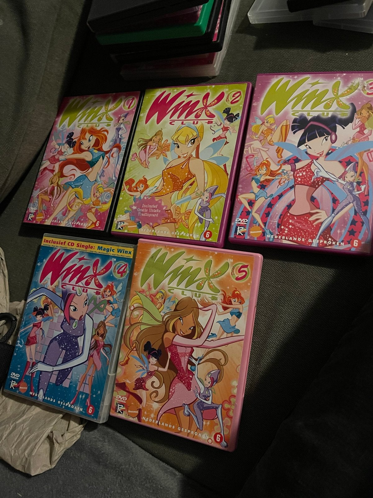 Winx Club DVD's - Seizoen 1 t/m 5, Gebruikt, Animatie, Tv-serie, Vanaf 6 jaar
