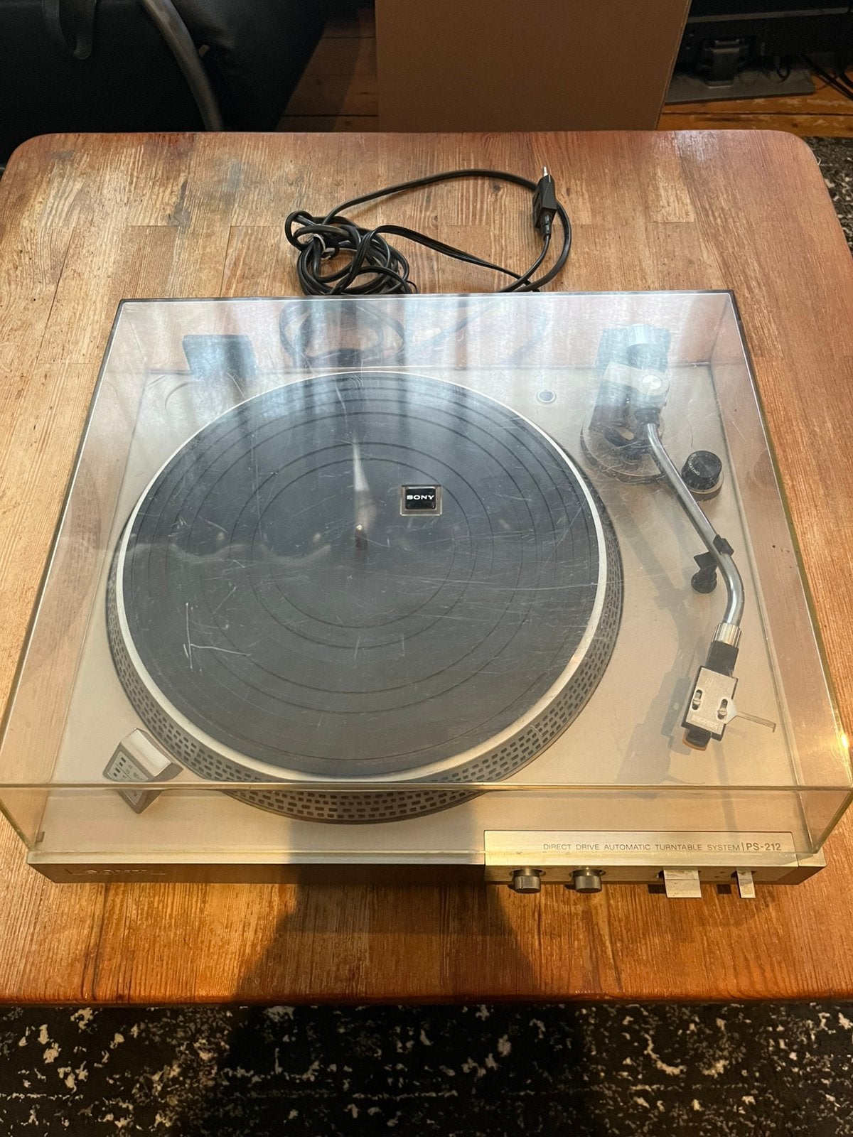Sony PS-212 direct-drive platen, Audio, Tv en Foto, Ophalen, Gebruikt, Platenspeler, Sony