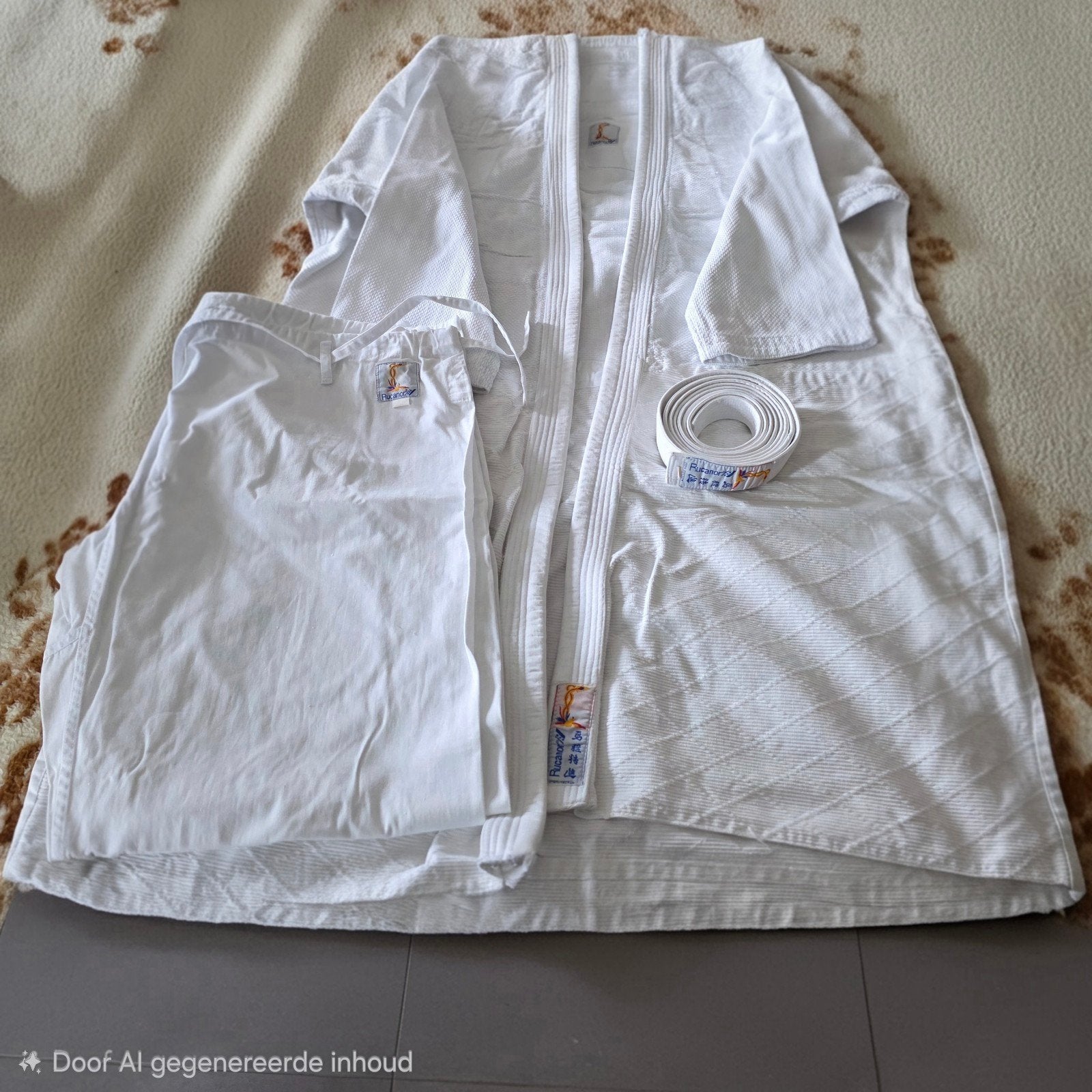 Rucanor judopak 100% katoen maat 200 judo sport witte band, Kleding | Heren, Verzenden, Wit, Vechtsport, Overige maten
