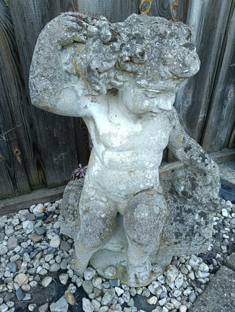 Antiek stenen beelden. ALLEEN OPHALEN!, Tuin en Terras, Ophalen, Gebruikt, Beton, Mensenbeeld