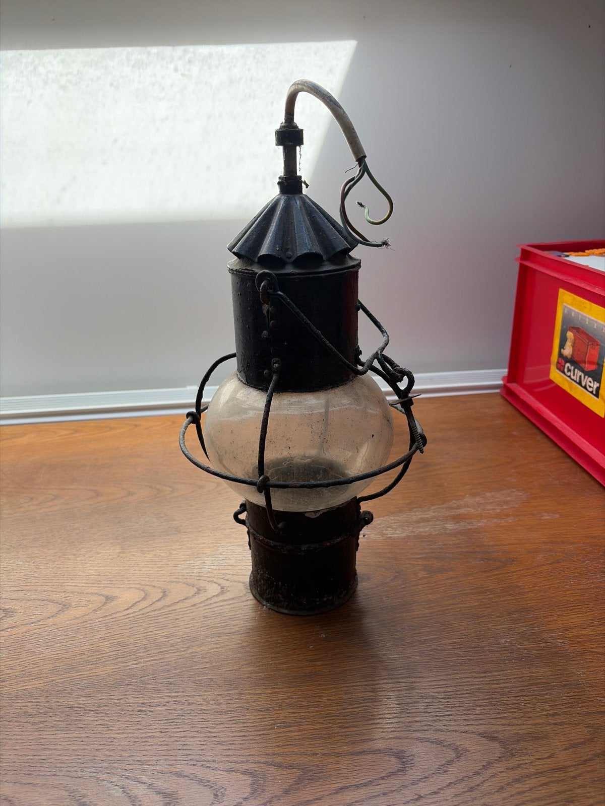Scheepslamp 230V omgebouwd met originele brander, Ophalen of Verzenden