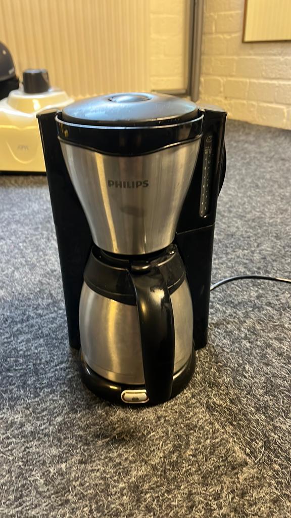 Philips Koffiezetapparaat met Thermoskan, Huis en Inrichting, Ophalen, Zwart, Metaal, Overige typen