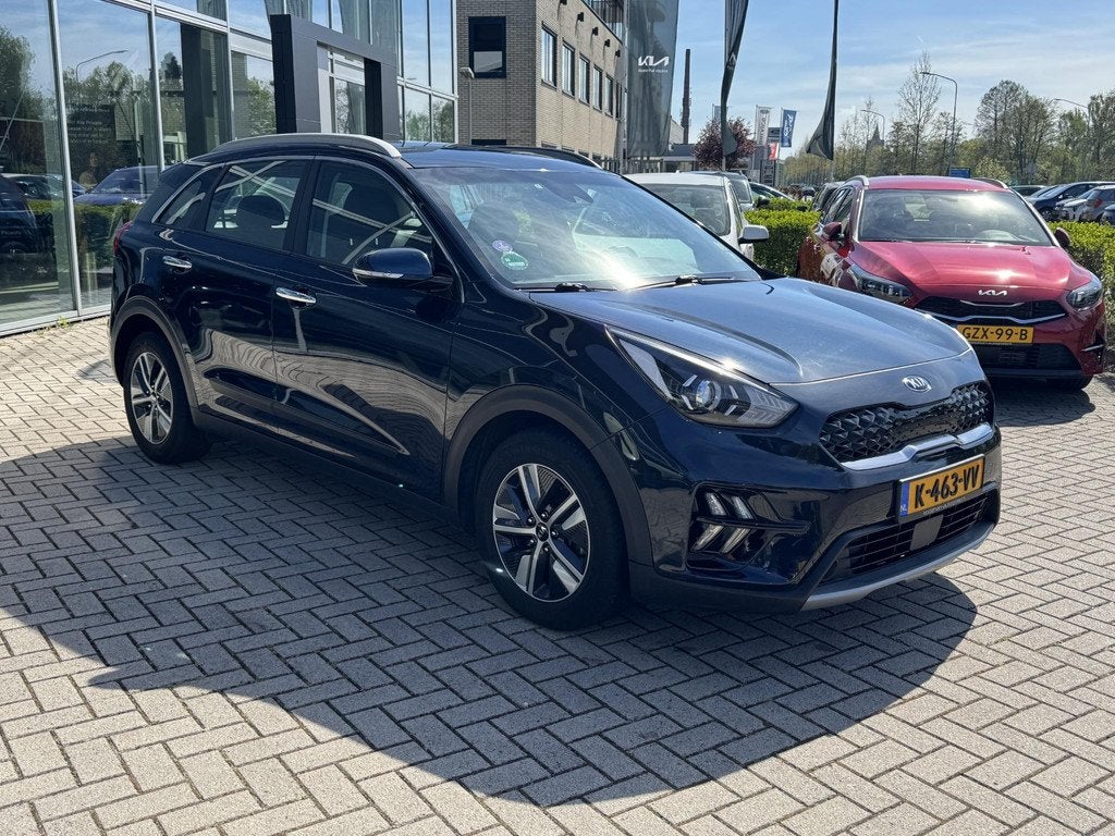 Kia Niro 1.6 GDi Hybrid DynamicLine Nav|Camera|Cruise contro, Auto's, Kia, Gebruikt, Euro 6, 2 kWh, Blauw
