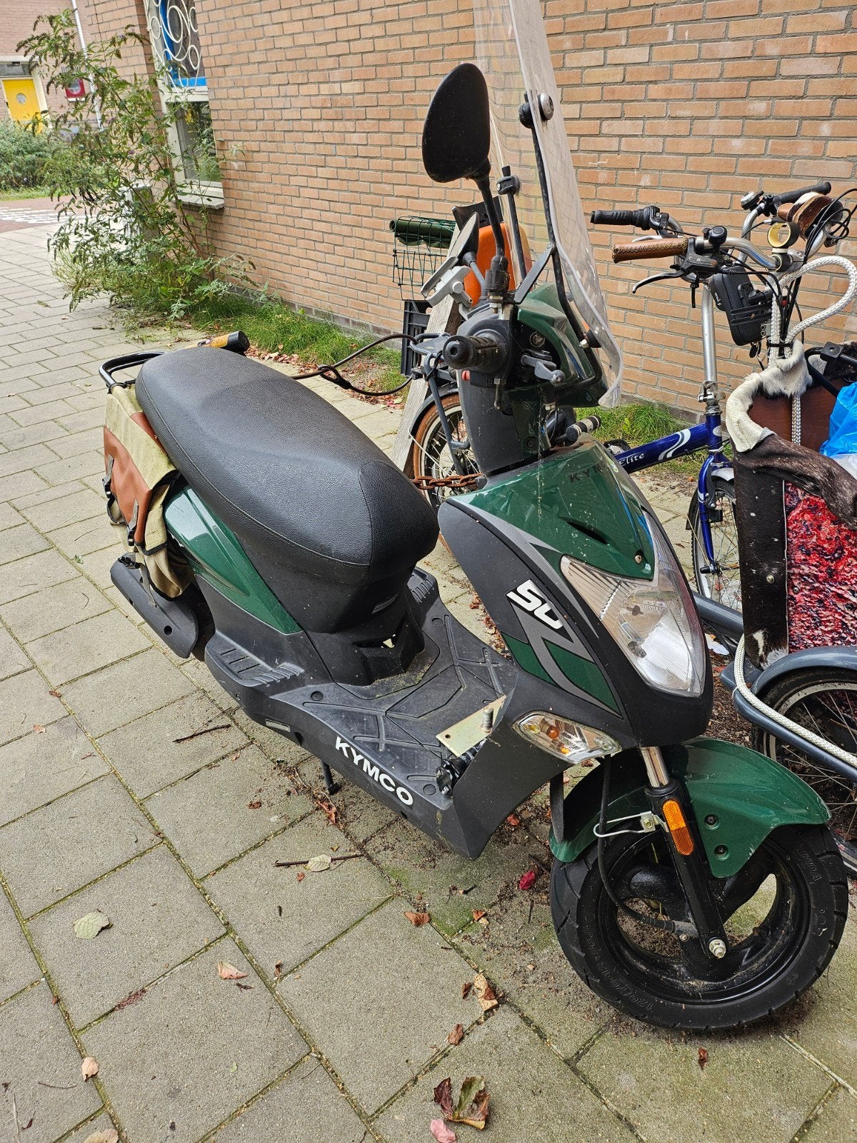 Kymco agility groen 4950 km ( geel kenteken ), Fietsen en Brommers, Gebruikt, Maximaal 45 km/u, Ophalen of Verzenden, 50 cc