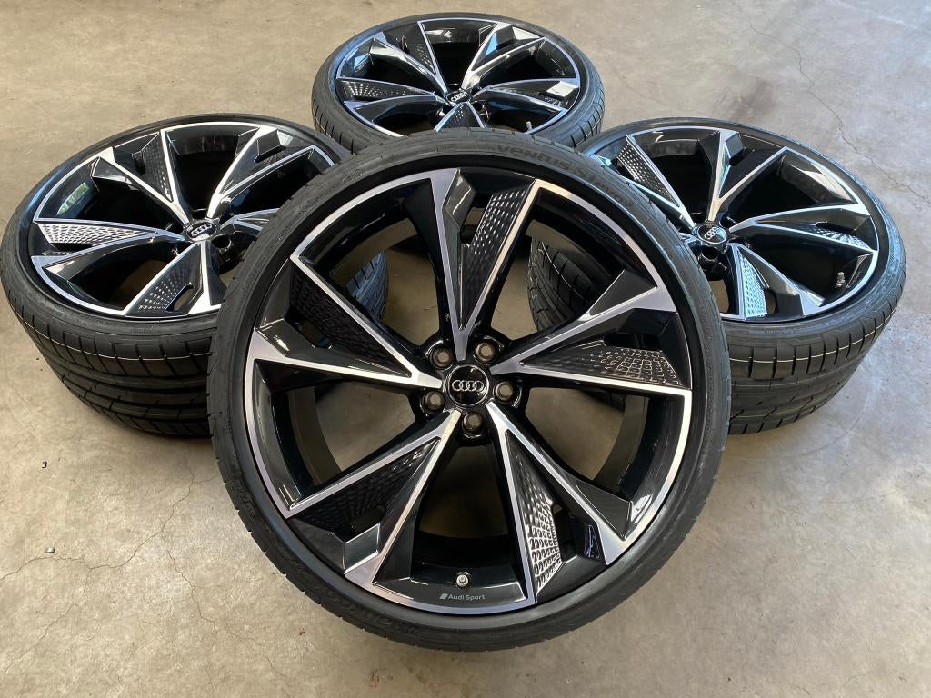 22 inch originele Audi Sport velgen + zomerbanden Audi RS6, Auto-onderdelen, Audi, 285 mm, Banden en Velgen, Nieuw
