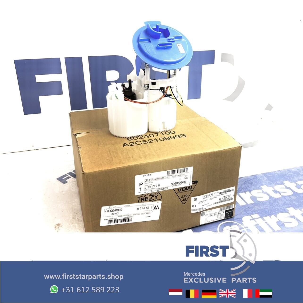 A2044701094 W204 63 AMG BRANDSTOFPOMP C63 E63 ML63 GL63 R63, Gebruikt, -, Ophalen of Verzenden, -