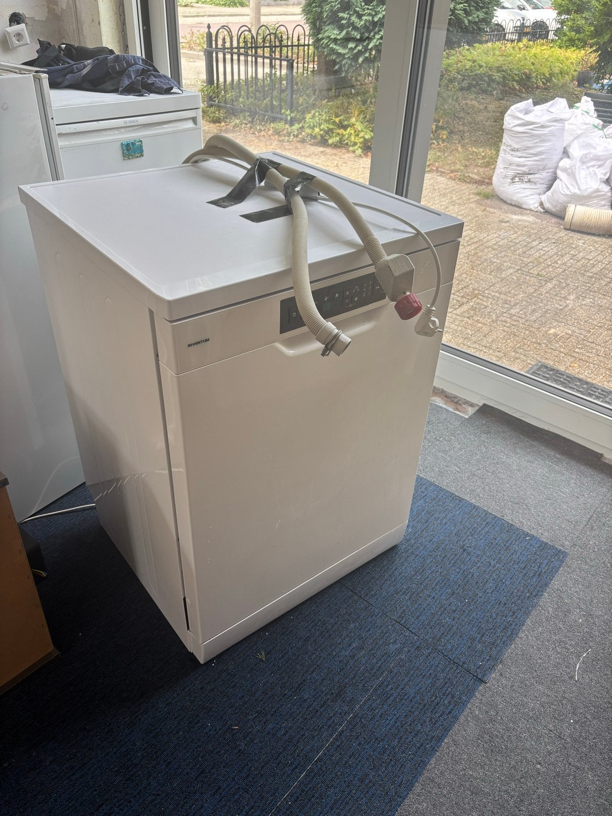 Inventum Vrijstaande Vaatwasser - Wit, Witgoed en Apparatuur, Vaatwasmachines, Ophalen, Gebruikt, 60 cm of meer, Eco programma