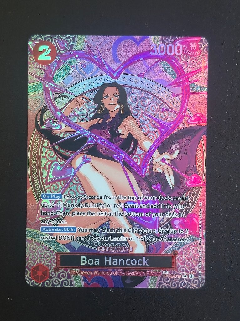 OP12-014 Boa Hancock - One Piece, Ophalen of Verzenden, Zo goed als nieuw, Losse kaart
