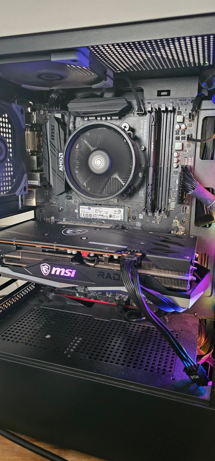 Gaming PC AMD Ryzen 5 4500, RX 6650 XT, 16GB RAM, Ophalen, Gebruikt, Geen, Custom Game PC