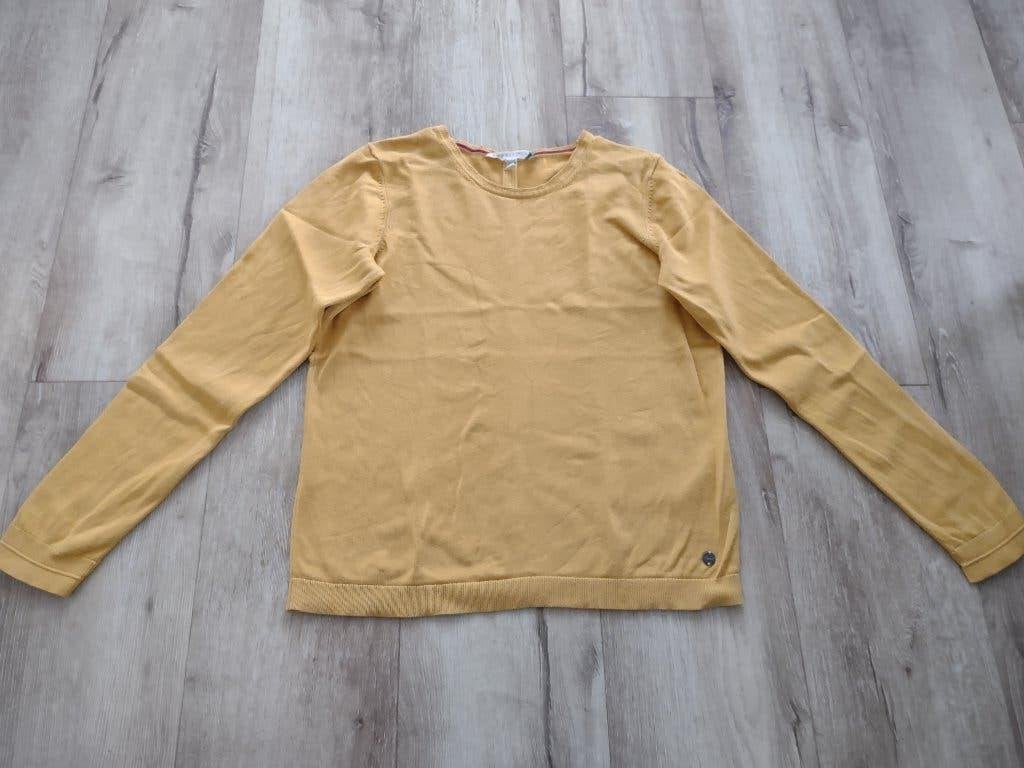 Prachtige gele trui van Esprit organic, M. Okergele trui., Maat 38/40 (M), Onb, Geel, Ophalen of Verzenden