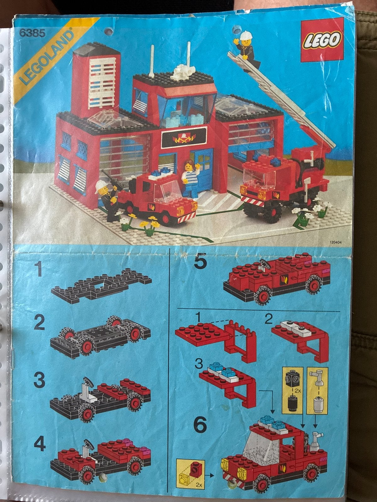 Lego Legoland 6385 Brandweerkazerne Instructieboekje, Lego, Accessoire, Ophalen of Verzenden, City