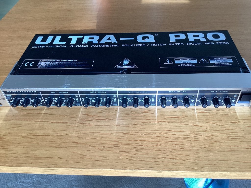 Behringer ULTRA-Q PRO 5-bands parametrische equalizer, Ophalen of Verzenden, Zo goed als nieuw, Equalizer