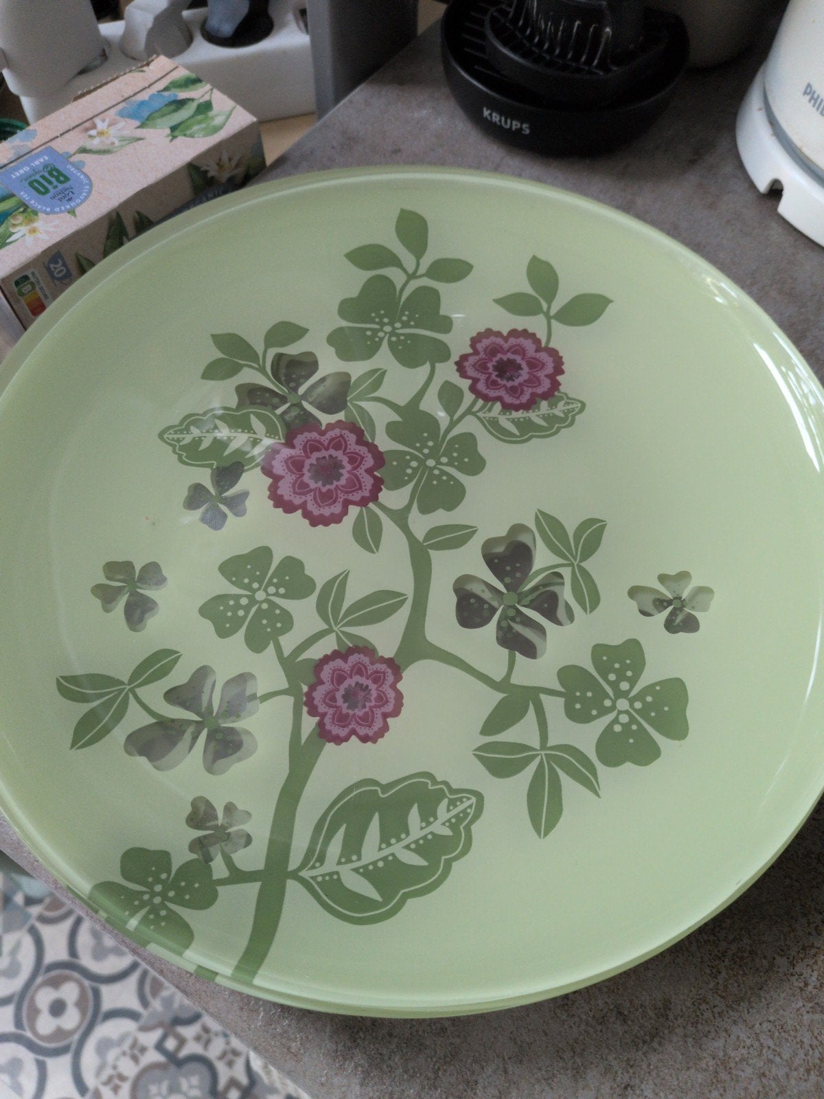 IKEA glazen borden 🌺, Ophalen, Schaal, Rond, Glas