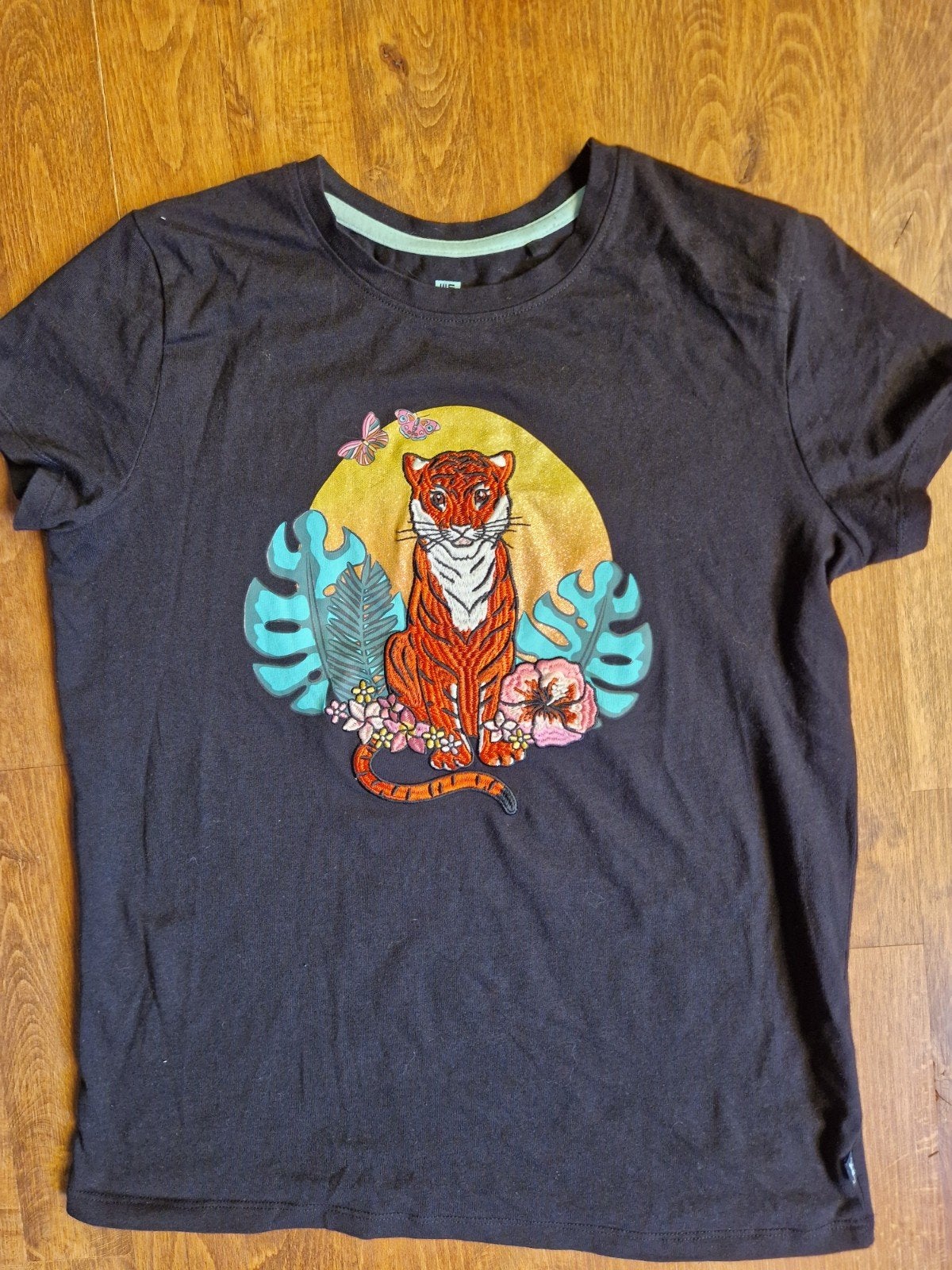 WE T-shirt met tijgerprint, maat 158/164, Gebruikt, WE, Jongen of Meisje, Ophalen of Verzenden
