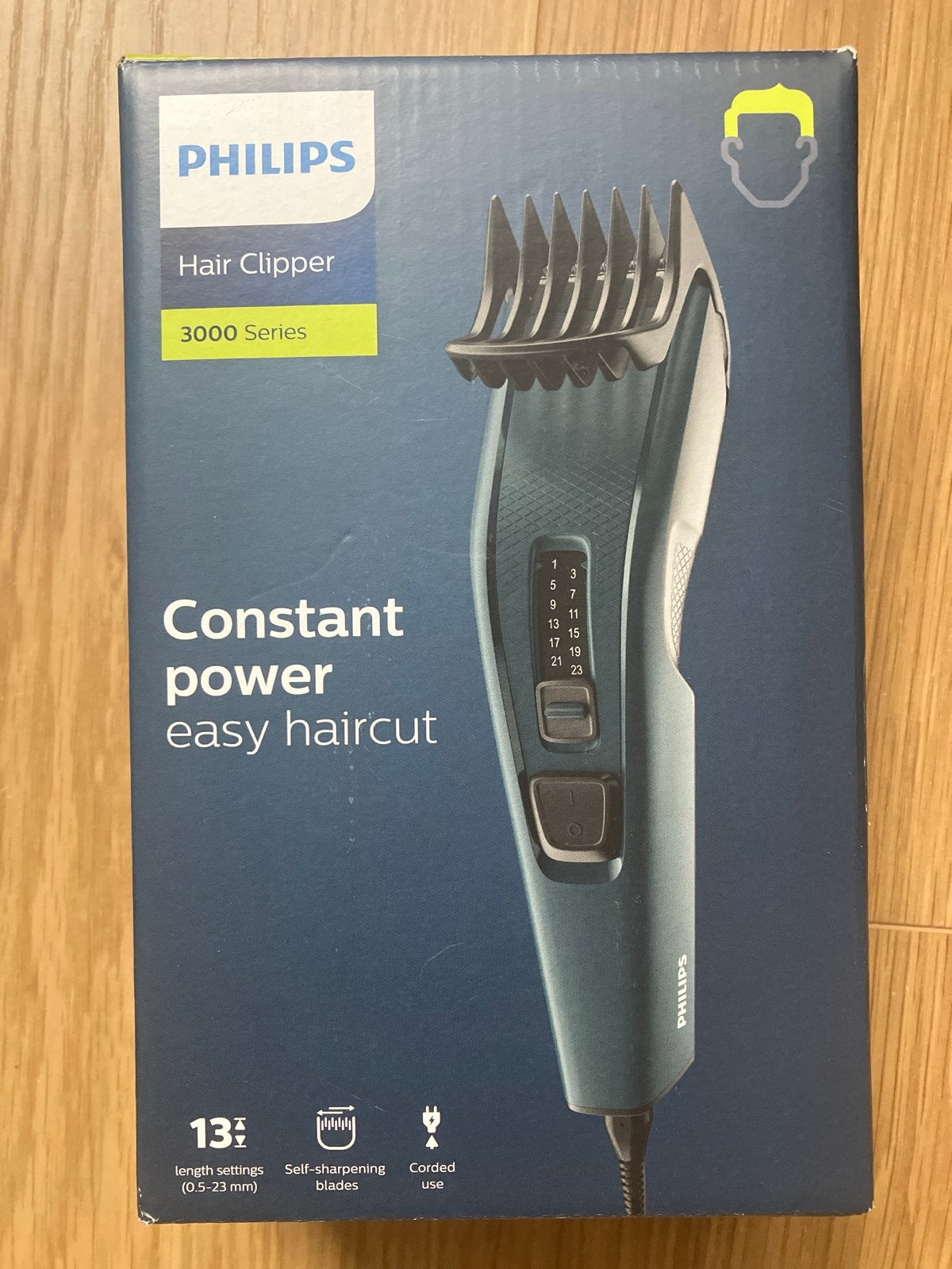 Philips Series 3000 Haartrimmer - Constant vermogen, Ophalen of Verzenden, Nieuw, Haarverzorging