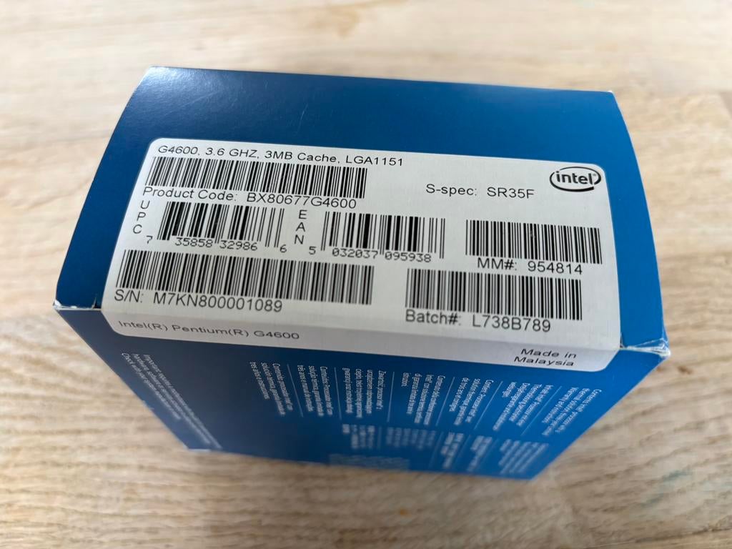 Intel Pentium Gold G4600, Computers en Software, Processors, Ophalen of Verzenden, Zo goed als nieuw, 2-core
