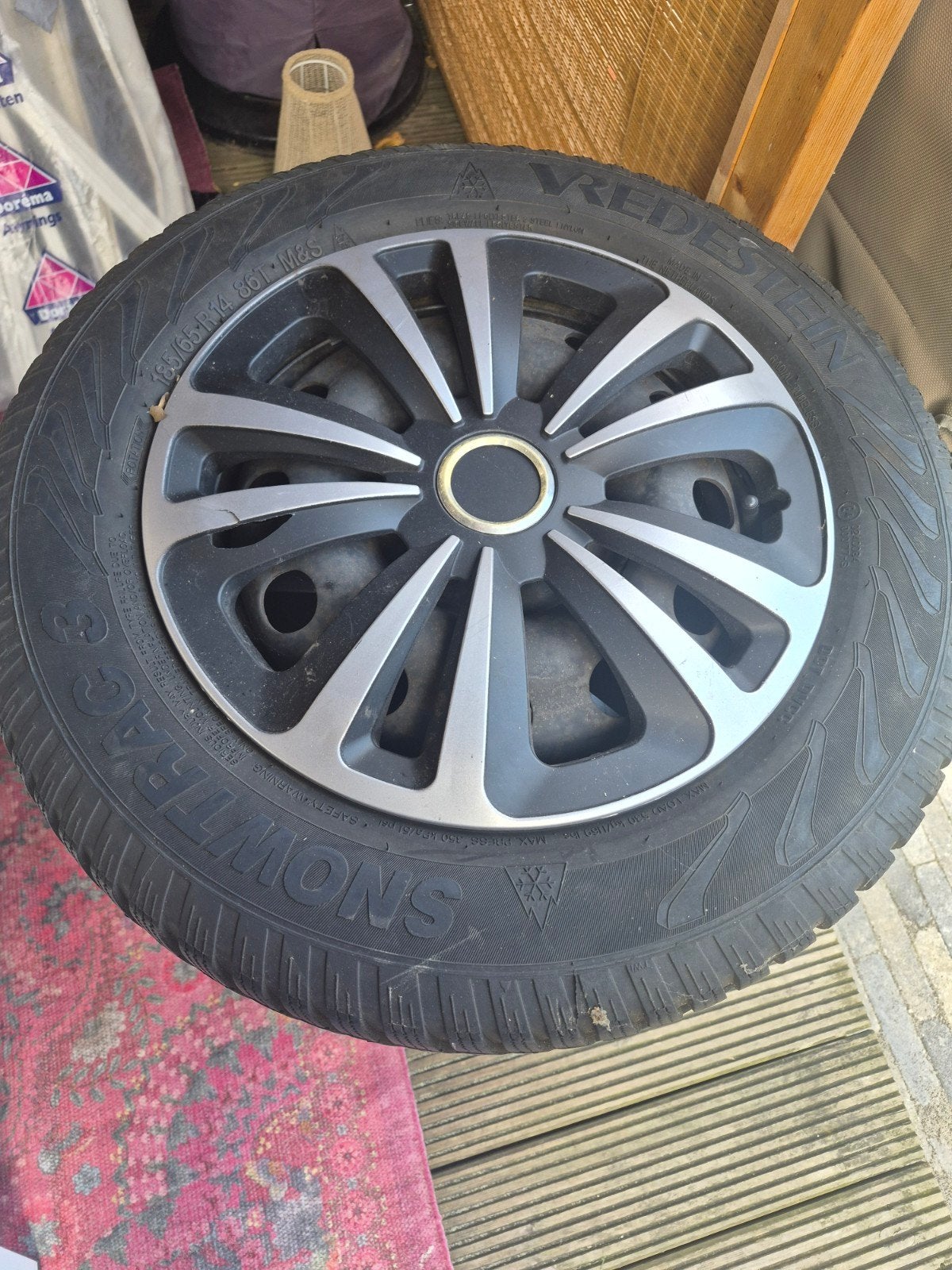 winterbanden Ford met velgen, Auto-onderdelen, Ophalen, 14 inch, Gebruikt, Banden en Velgen