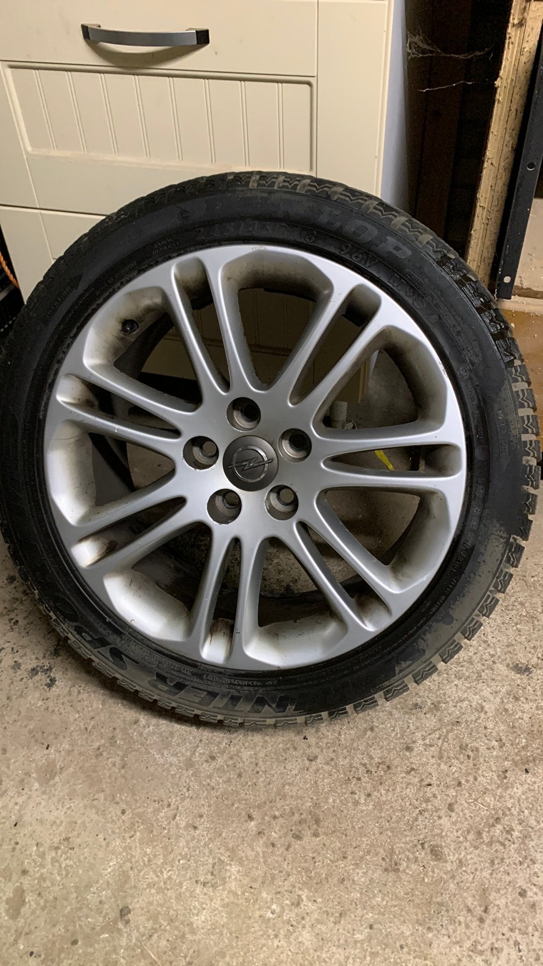 Te koop velgen met winterbanden Opel Insignia, Auto-onderdelen, Banden en Velgen, Ophalen, 18 inch, Banden en Velgen, Winterbanden