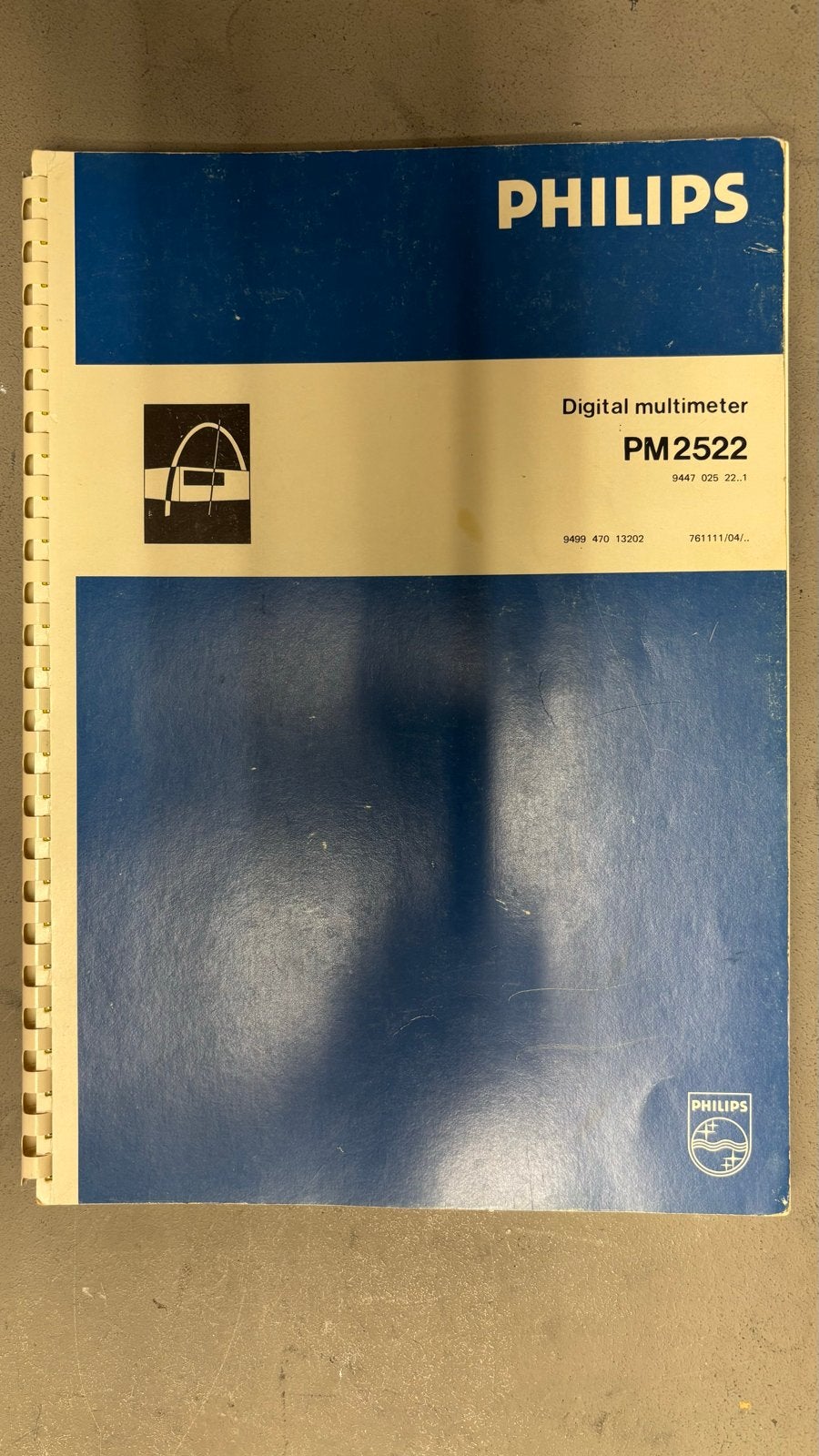Philips Digital Multimeter PM2522 Handleiding, Ophalen of Verzenden, Gelezen, Elektrotechniek