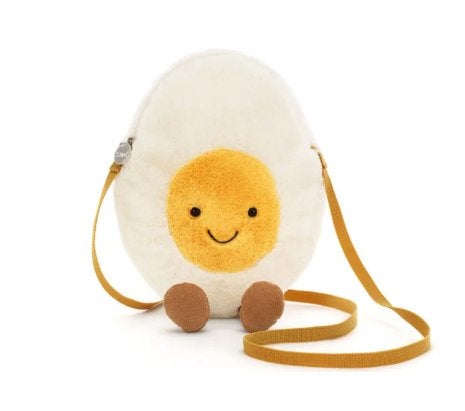 Jellycat Amuseables Happy Boiled Egg Bag, Verzenden, Nieuw, Wit, Schoudertasje