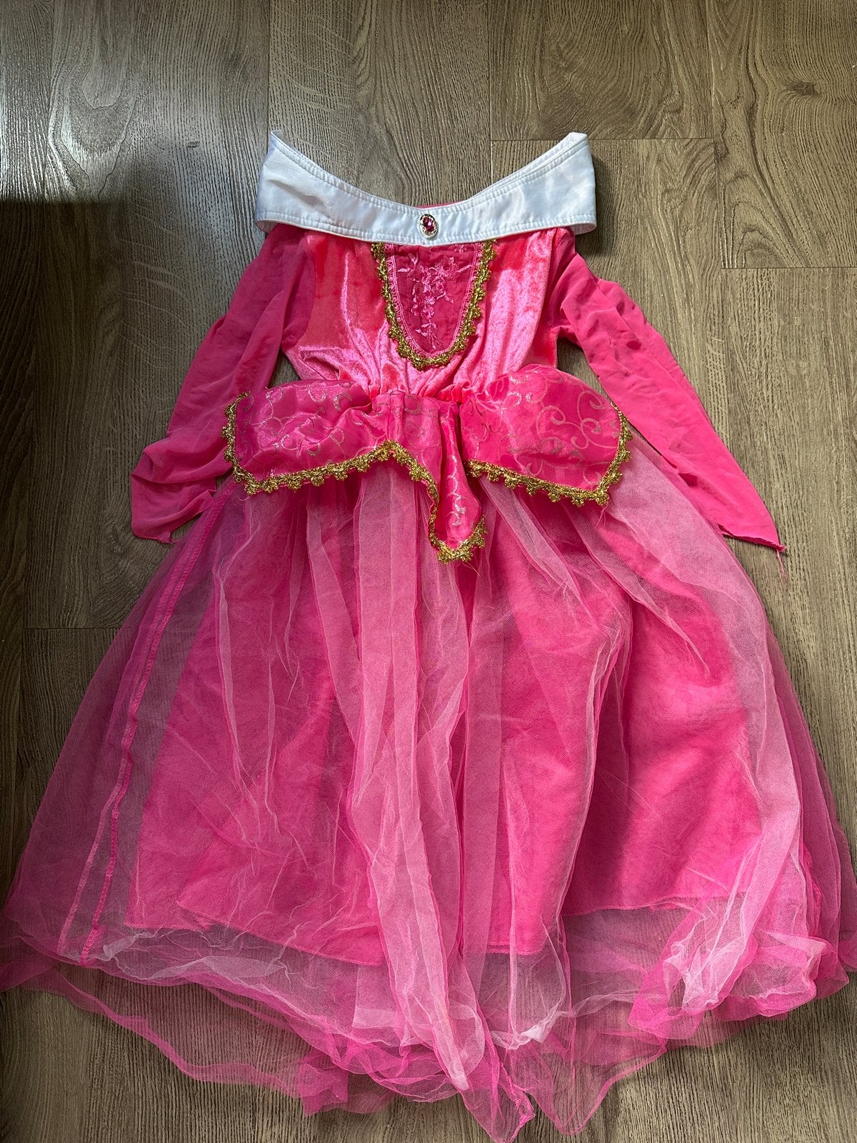 Prinsessenjurk Roze Maat 140 -, Kinderen en Baby's, Ophalen of Verzenden, Gebruikt, Meisje