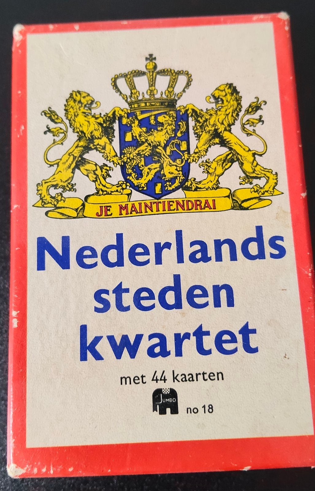 Vintage Kwartetspel Nederlandse Steden Jumbo 1965, Ophalen of Verzenden