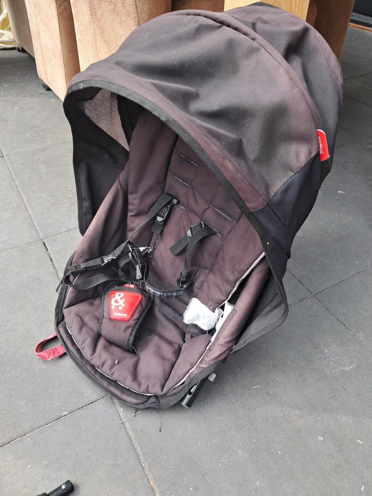 Duo zitje phil&teds buggy, Ophalen of Verzenden, Gebruikt, Overige merken, Regenhoes