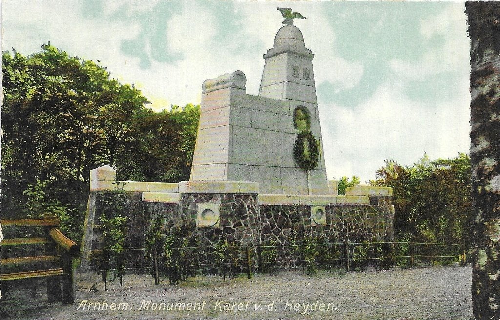 AK Arnhem - Monument Karel v.d. Heyden, Verzenden, Ongelopen, Gelderland