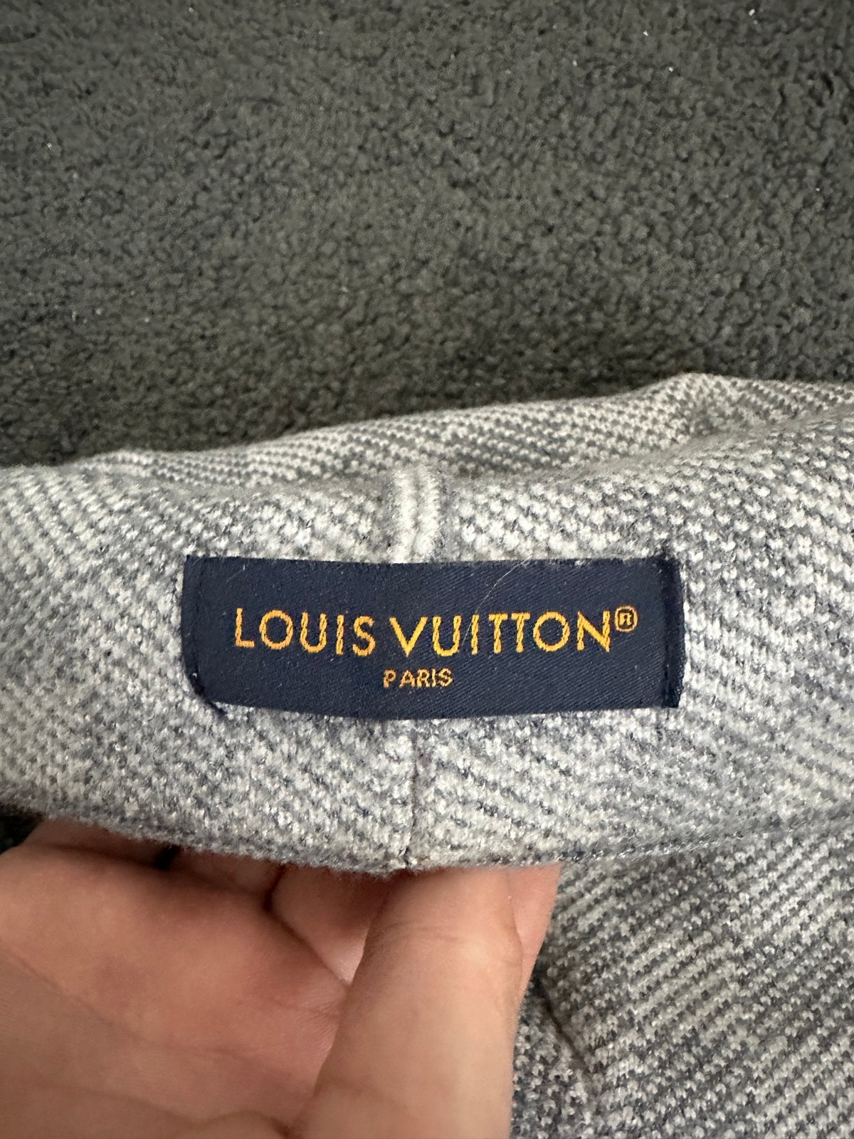 Louis Vuitton Muts Grijs Damier Patroon, Kleding | Heren, Ophalen of Verzenden, Zo goed als nieuw, One size fits all, Pet