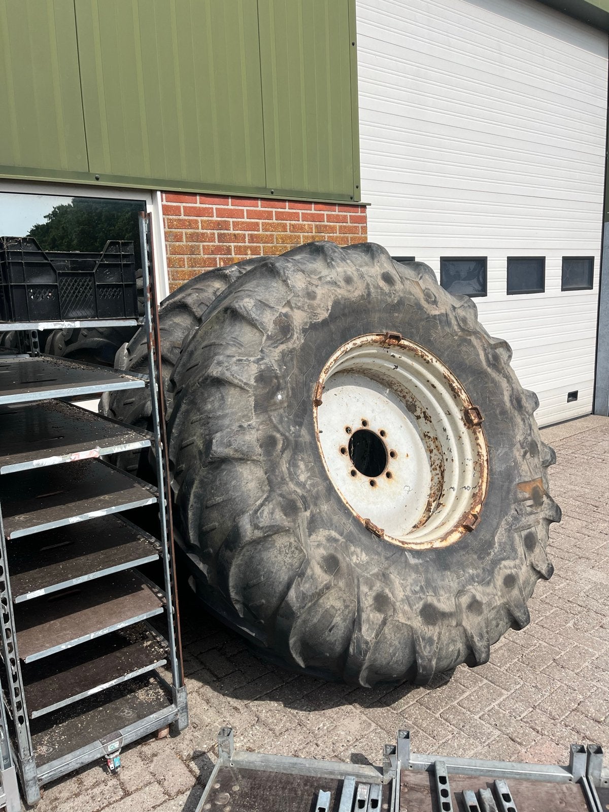 Kleber 710/75R34 banden met velgen, Ophalen, Gebruikt