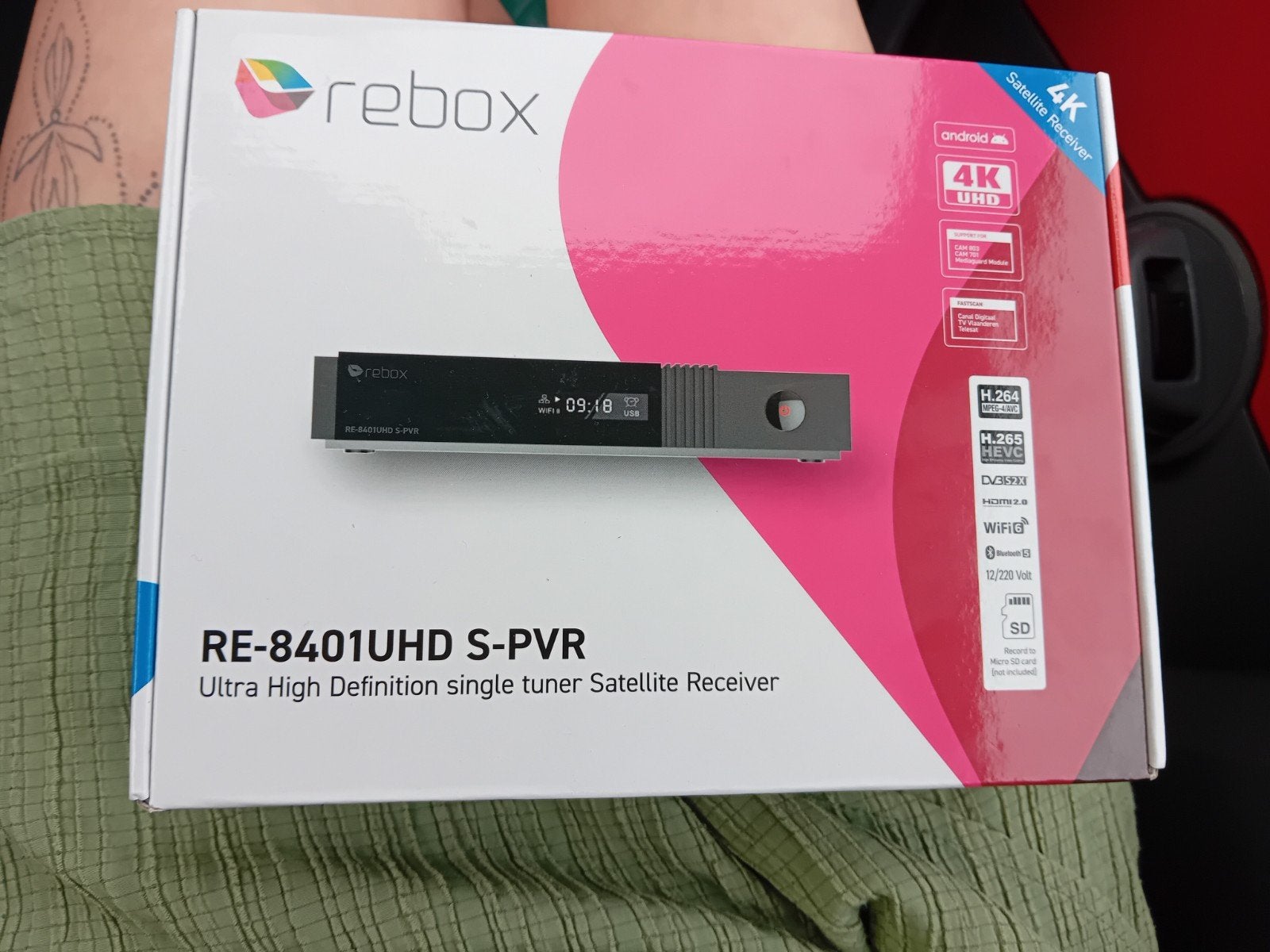 Rebox RE-8401UHD S-PVR 4K Satelliet Ontvanger, Ophalen, Nieuw, Decoder