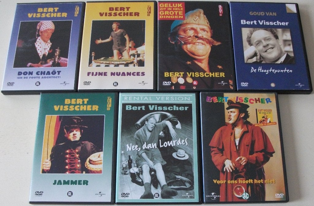 Dvd-Set *** BERT VISSCHER *** 7 stuks, Alle leeftijden, Ophalen of Verzenden, Zo goed als nieuw, Nederlands