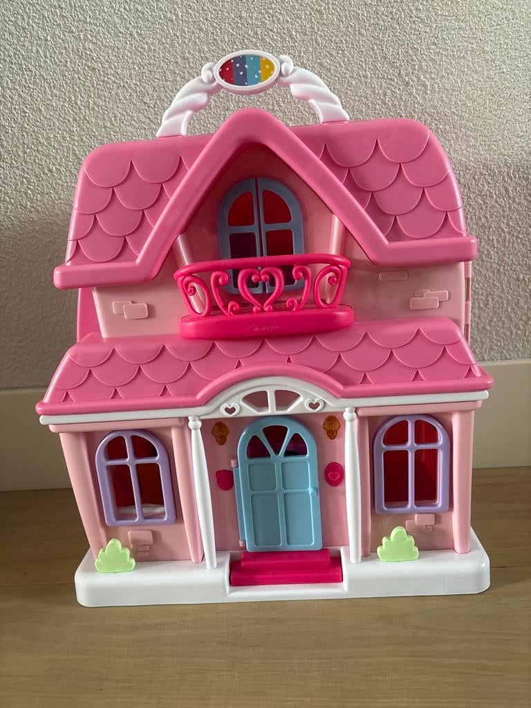 Leuk Poppenhuis met Meubels en Werkende Deurbel, Ophalen of Verzenden, Gebruikt, Poppenhuis