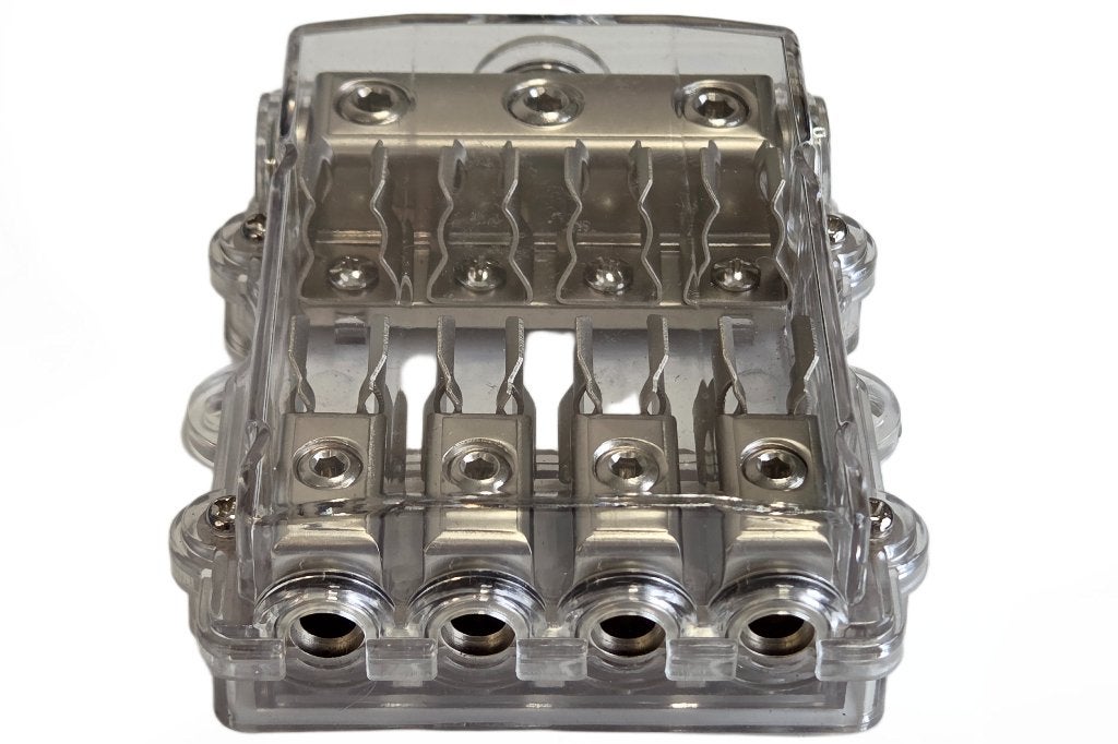 Goldline AGU gezekerde verdeelblok 3x 20mm IN / 4x 10mm UIT, ., Nieuw, Ophalen of Verzenden, .