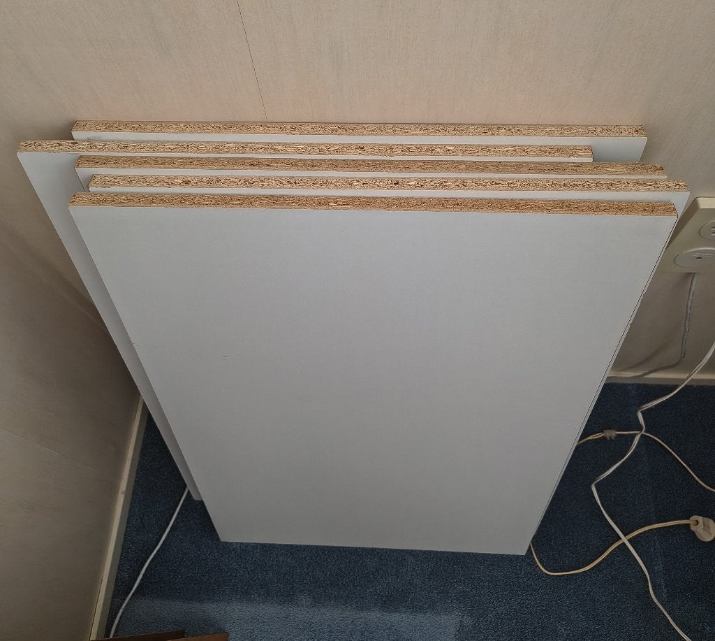 Partij van 5 kastplanken, Ophalen, Gebruikt