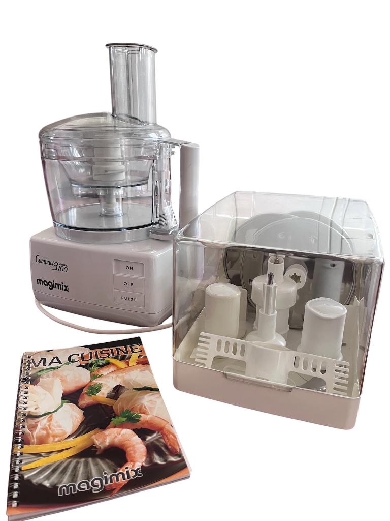 Magimix 3100 Compact keukenmachine, 2 tot 3 liter, Ophalen, Zo goed als nieuw, 1 snelheid