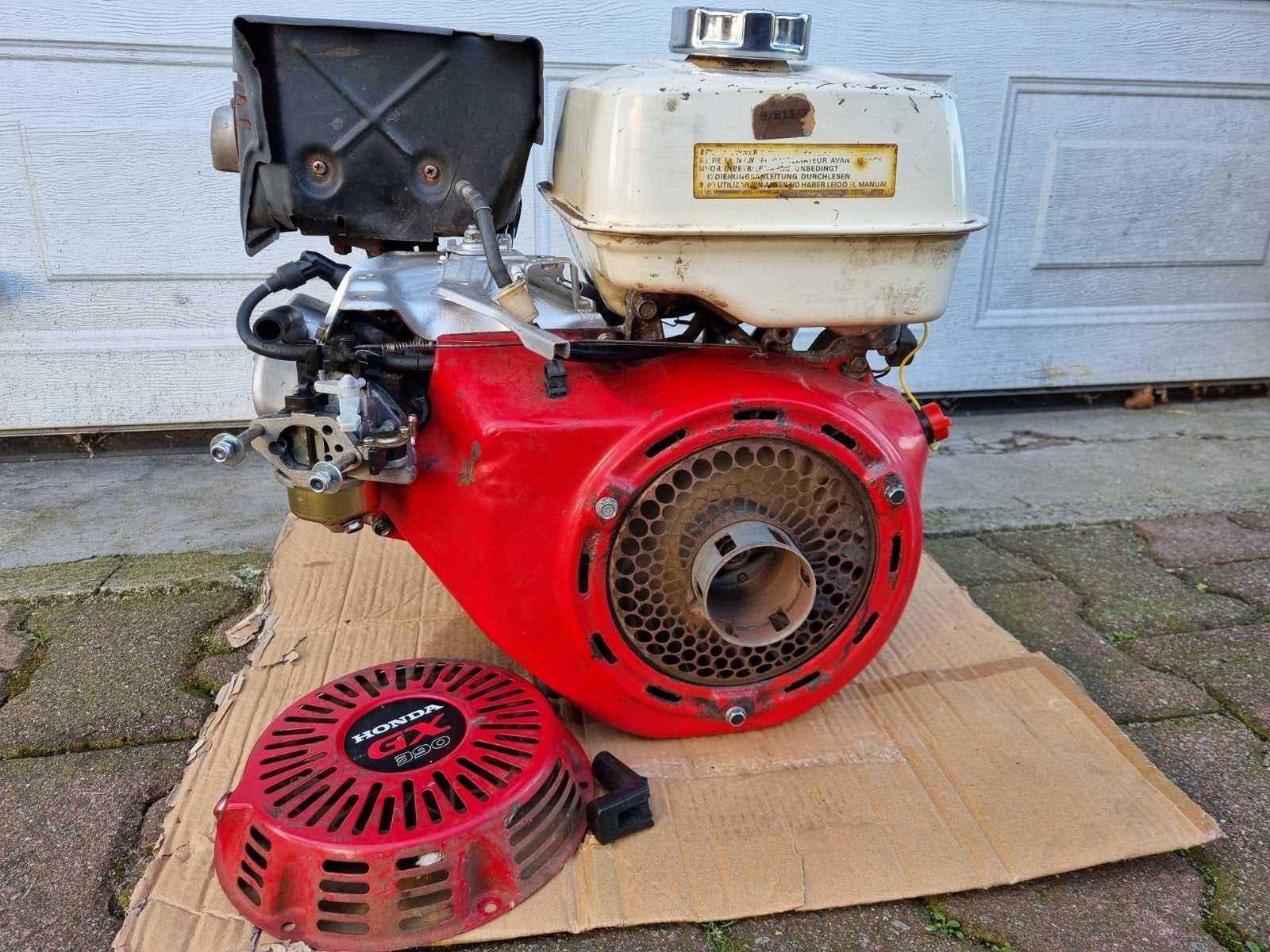 Honda GX390 13 pk. Origineel,  25mm as., Doe-het-zelf en Verbouw, Ophalen, Gebruikt, Benzinemotor, 1800 rpm of meer