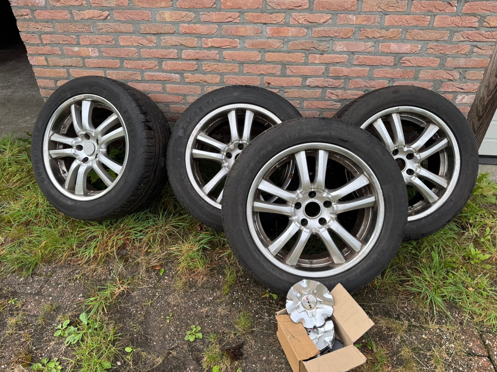 Set velgen Goodyear 285/45R20, Ophalen, Gebruikt, 285 mm, Banden en Velgen