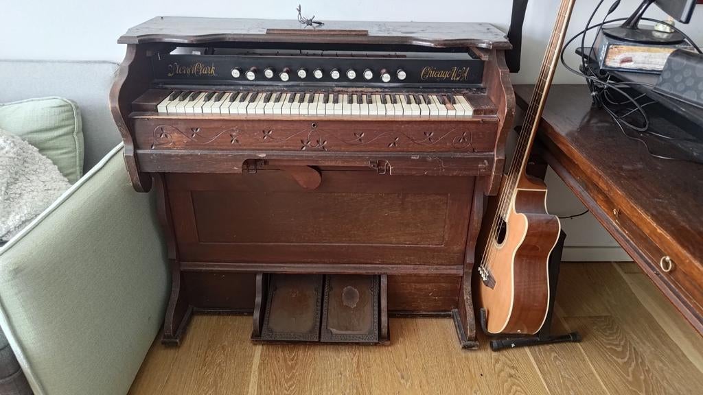 Antiek Harmonium - Story & Clark Chicago USA, Muziek en Instrumenten, Ophalen, 1 klavier, Harmonium