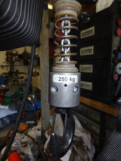 DEMAG ketting takel type DC-PRO 250 kg, Doe-het-zelf en Verbouw, Ophalen of Verzenden, Zo goed als nieuw, Elektrisch