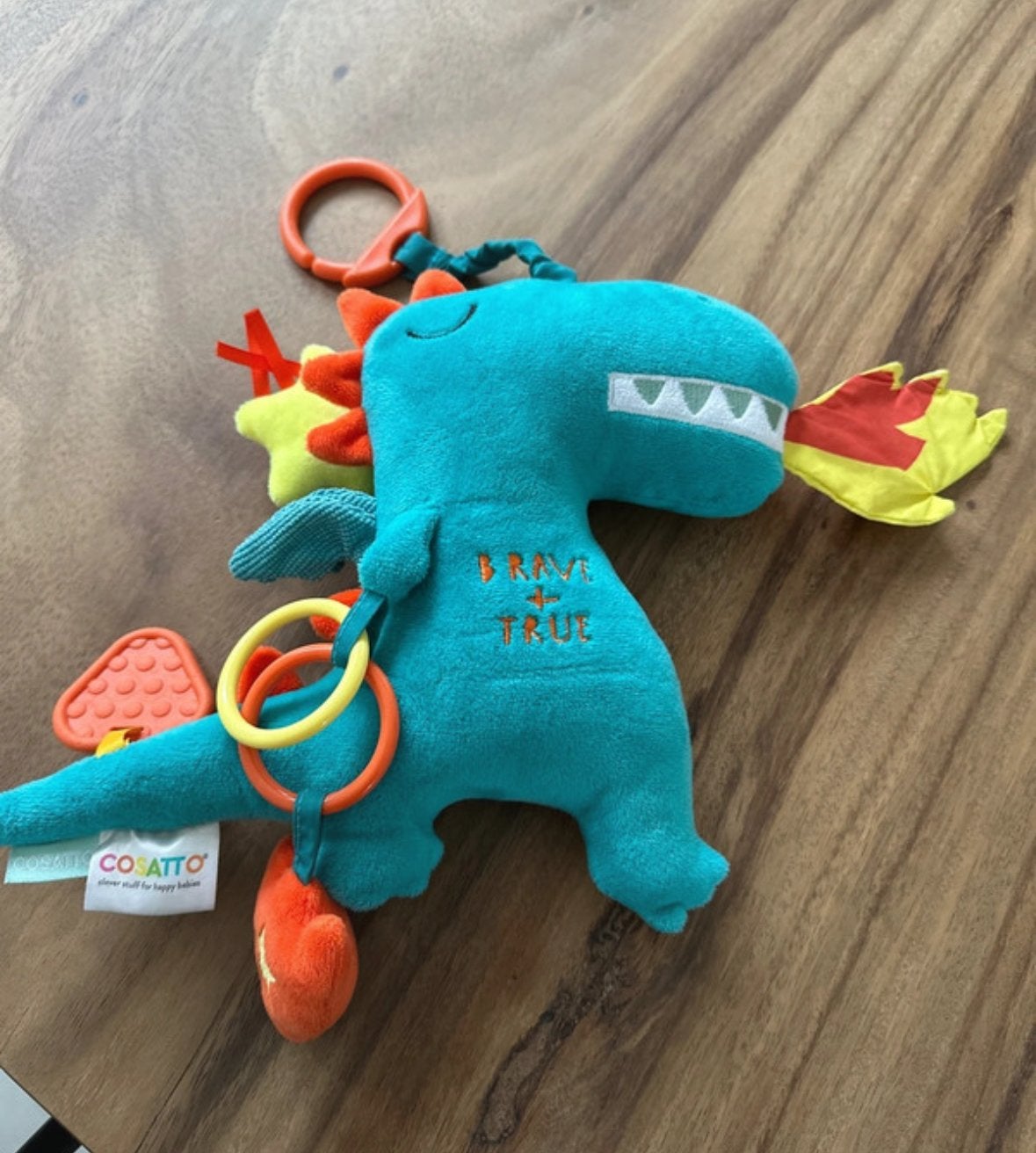 Zgan Cosatto Draak Kinderwagenspeeltje - Brave & True, Ophalen of Verzenden, Zo goed als nieuw, Overige typen