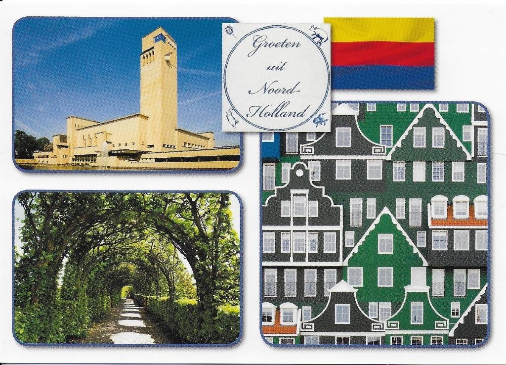 Ongelopen Ansichtkaart Noord Holland ( B4026 ) Bieden, Ophalen of Verzenden, 1980 tot heden, Ongelopen, Noord-Holland