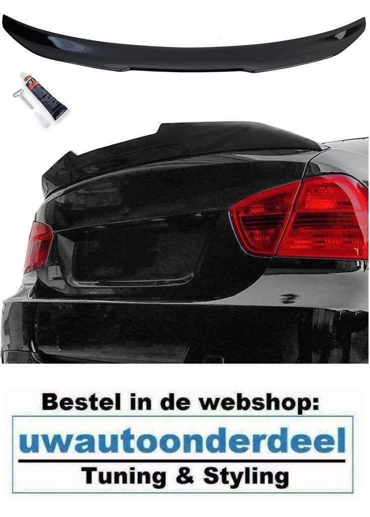 Achterklep Ducktale Spoiler Glans Zwart Voor Bmw 3 Serie E90, Verzenden, Automotive Parts, A.parts@hotmail.nl, Trasmolenlaan 12 3447 GZ Woerden