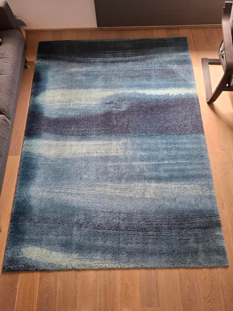 IKEA SÖNDERÖD vloerkleed 170x240, Ophalen, Blauw, 150 tot 200 cm, 200 cm of meer