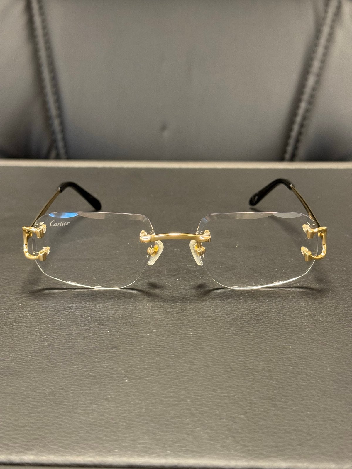 Cartier brilmontuur - Goudkleurig, randloos, Ophalen of Verzenden, Zo goed als nieuw, Bril, Overige merken