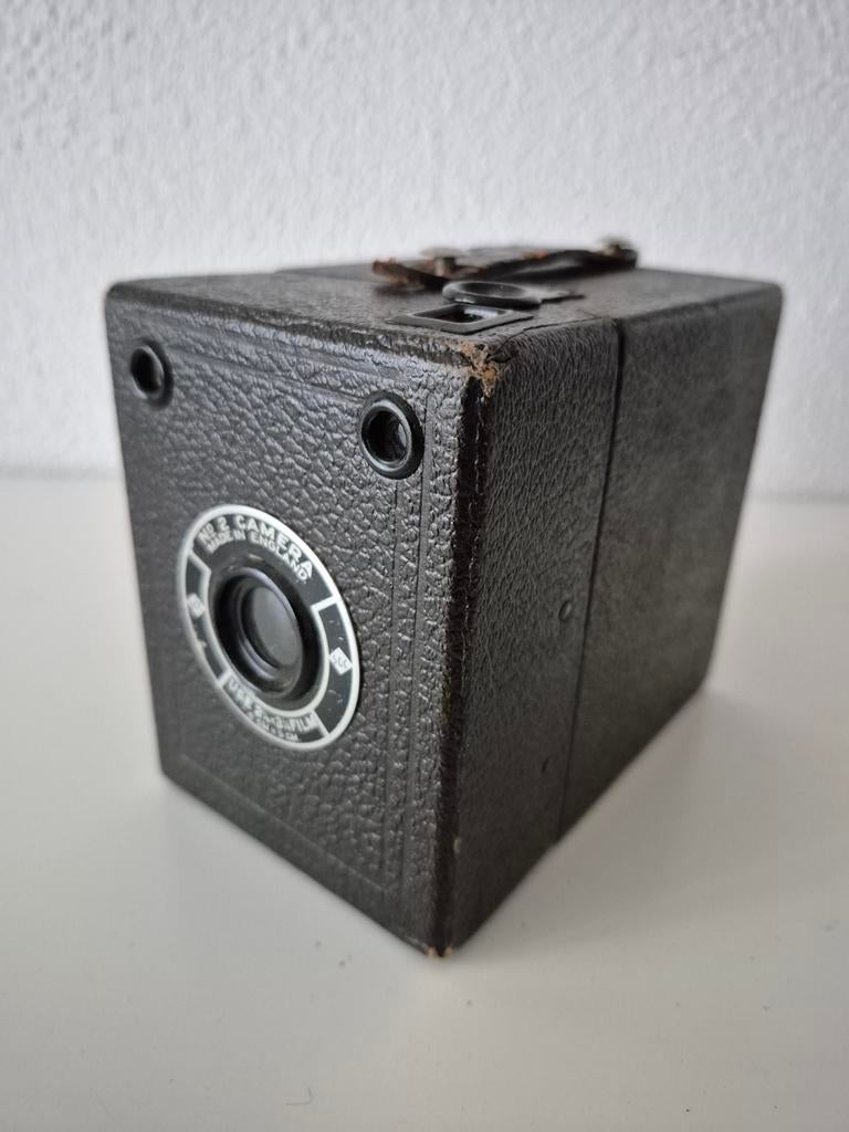 Vintage Kodak No.2 Box Camera - Antieke Fotocamera, Audio, Tv en Foto, Fotocamera's Analoog, Ophalen of Verzenden, Gebruikt, Compact
