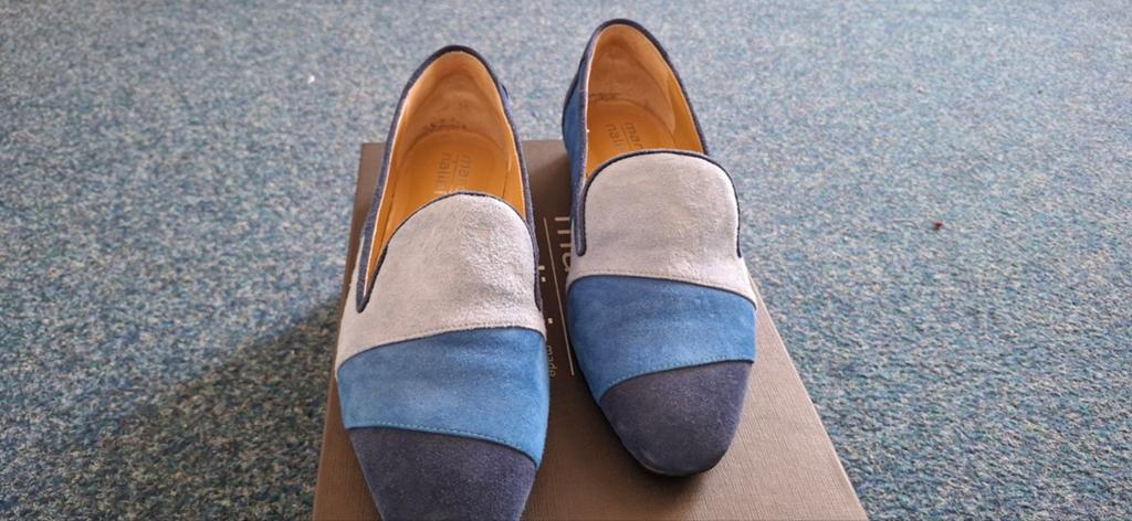 Marcos Nalini Instappers - Blauw Combi - Maat 38, Kleding | Dames, Schoenen, Verzenden