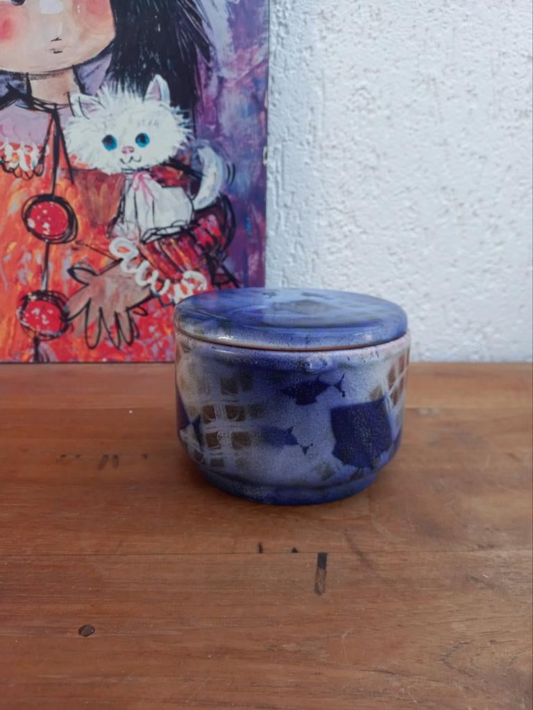 Mooie boterpot. Keramiek. Vintage. Dekselpot, Ophalen of Verzenden